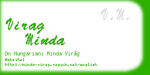 virag minda business card
